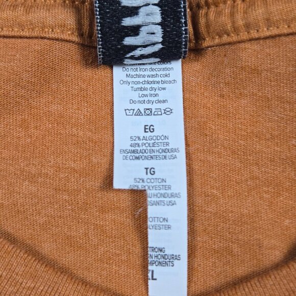 Ripped Rags Thunder Bay Marina T-Shirt XL Orange Graphic Tee Nautical Streetwear - Picture 12 of 13